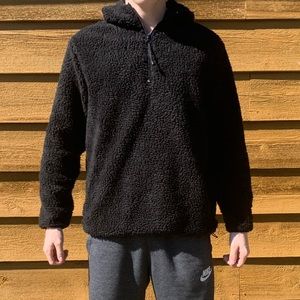 🐑 Pacsun Men’s Black Sherpa Jacket